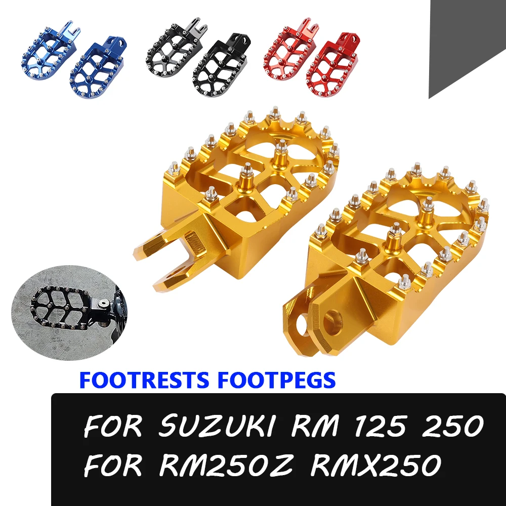 

Motorcycle Accessories Footrest Footpegs Foot Pegs Rests For SUZUKI RM 125 RM 250 Z RMX 250 RM 250Z RM125 RM250 RM250Z RMX250