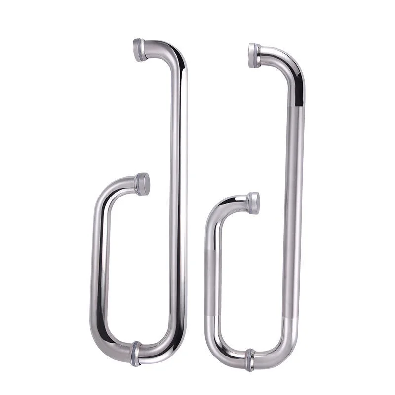 [Bathroom Handle] Sliding Door Handle, 304 Stainless Steel, L Shape, European Style, for Bathroom