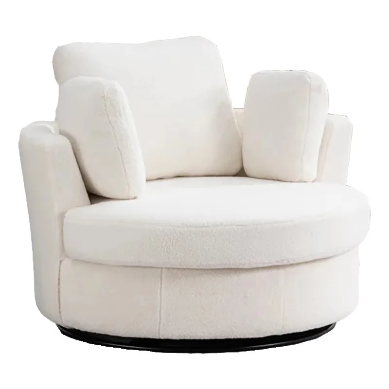Living room single rotating chair, Italian small apartment living room sofa chair