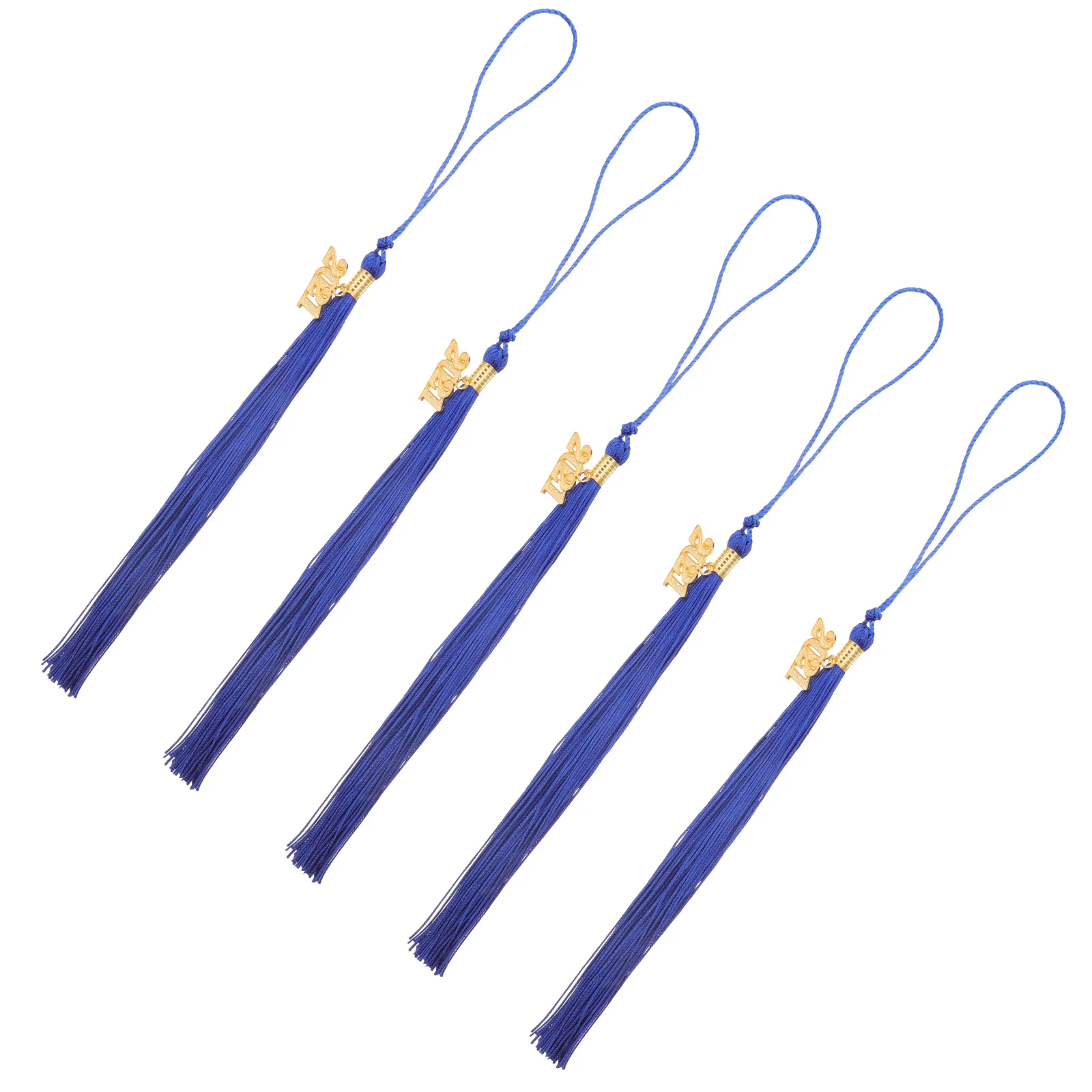 

5Pcs 40Cm Graduation Supplies Tassel Pendant Golden 2020 Year Charm Tag Beautiful Delicate Accessory Polyester Material