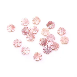 Natural Seawater Pink Shell Beads Bowl of Flower 8/10mm Beads for Jewelry Making DIY Necklace Brooch Hairpin Jewelry Accessories