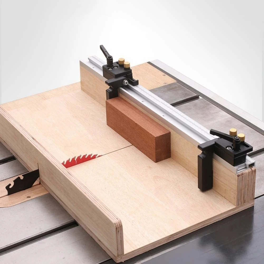 COFA-Chute T Track With Scale Alloy T-Tracks Slot Miter Track 400 Mm Woodworking Saw Table Workbench DIY Tools