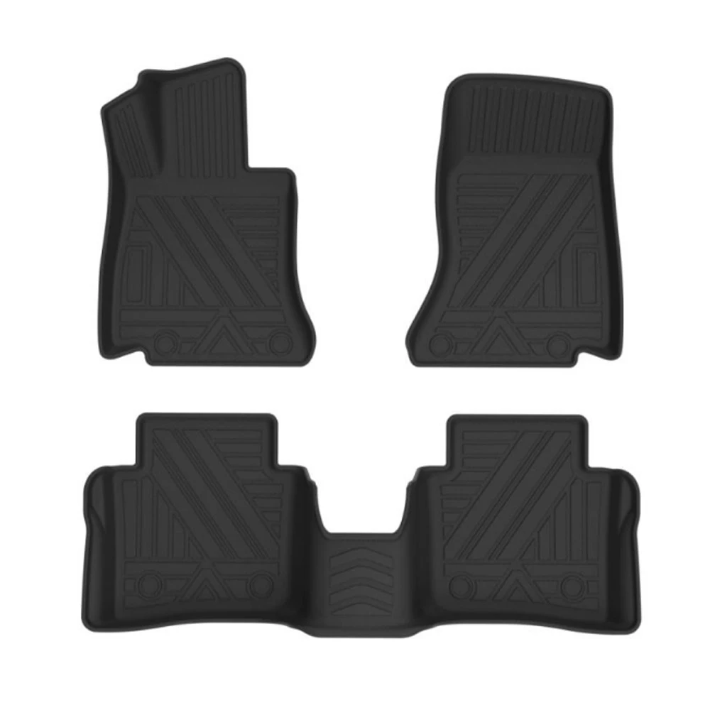 

3Pcs Car Floor Mats For Mercedes-Benz C-class 2022 TPE Waterproof Carpets Foot Pads Car Accessories Interior Pedals Rugs