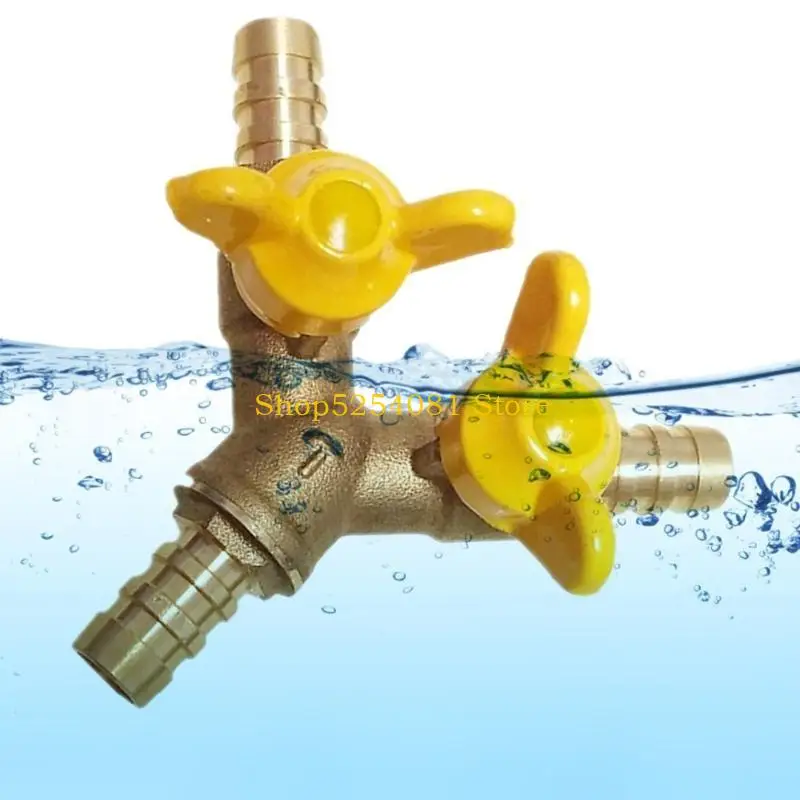 AXYC Y Shaped Brass Connector with 3 Switches Versatile Perfect for Water Oil & More