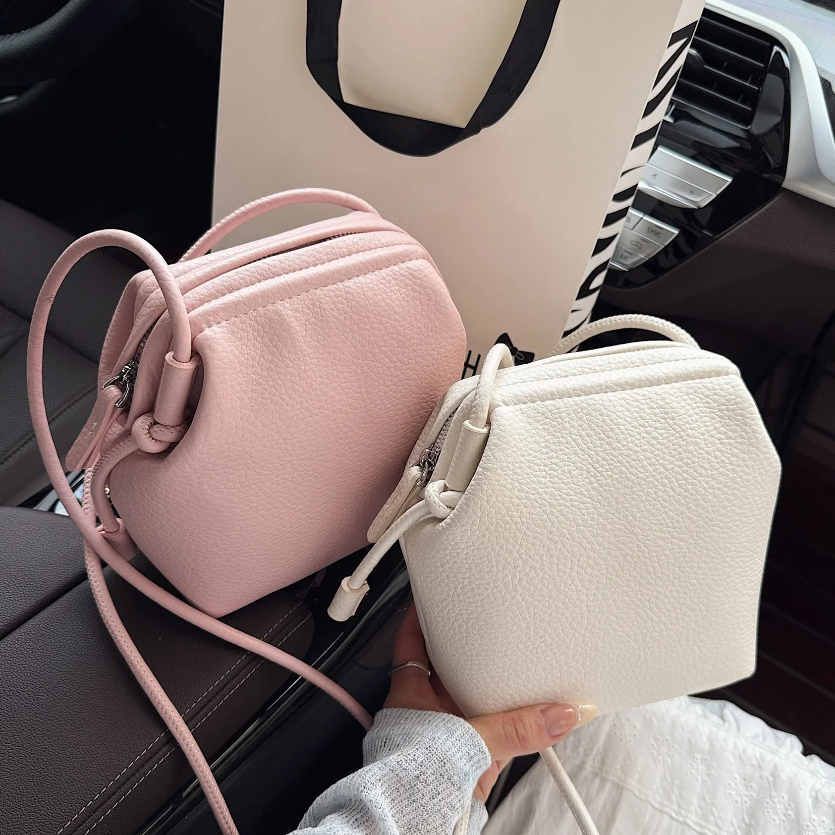 

Simple Mini Crossbody Bags for Women Fashion Soft PU Leather Phone Purse Solid Color Casual Lady Shoulder Bag