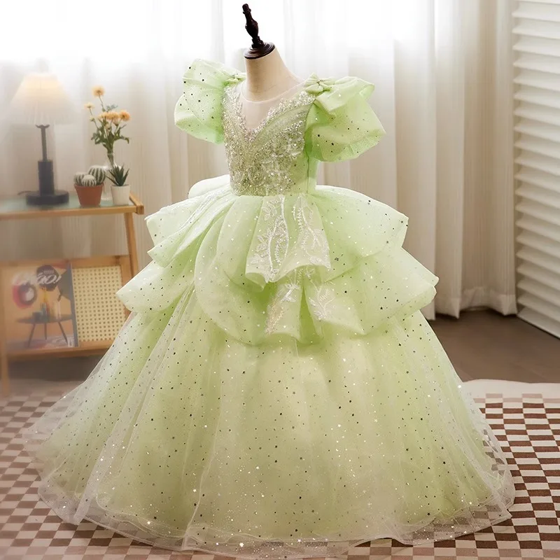 

Ashely Alsa Kids Party Prom Dress Ball Gown Girls Pageant Dance Dresses Vestido Infantil Menina Primera Cumunion Niña Robes