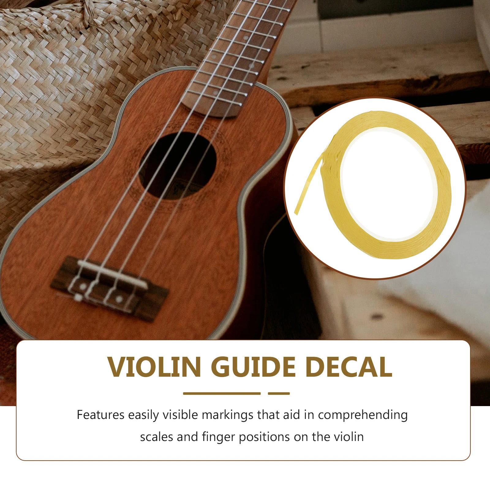 1 rol vioolvingerpositiestickers Doorzichtige toetstape voor beginners Gemakkelijk aan te brengen Alle maten passen bij langdurige lijm