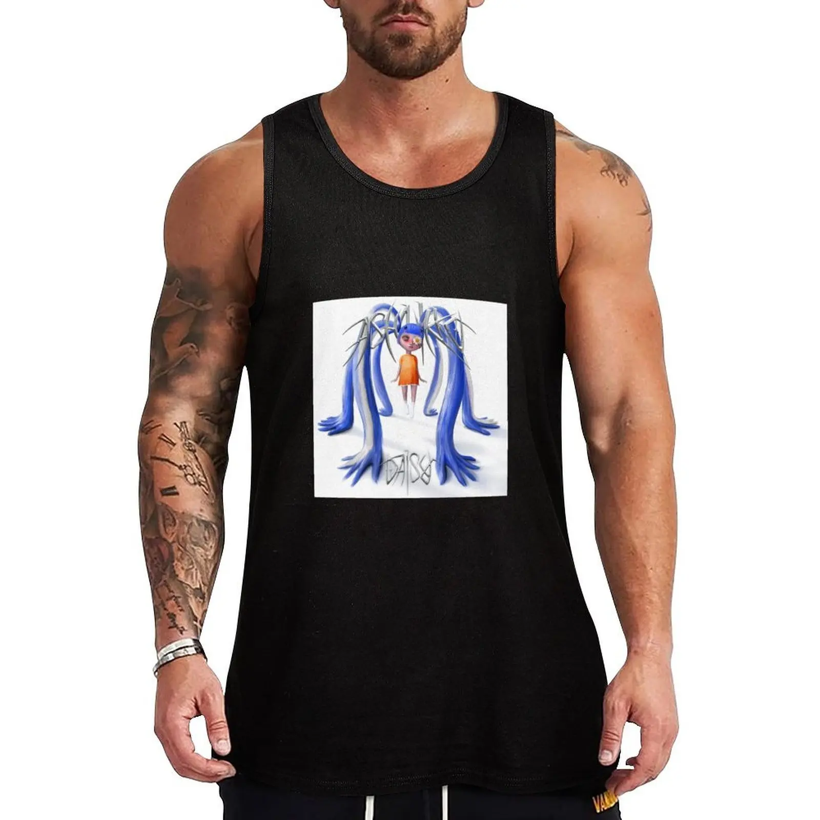 

Ashnikko Daisy Tank Top Sleeveless T-shirt fitness gym clothing men clothing men