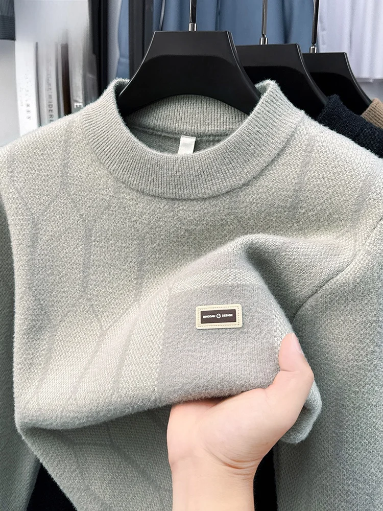 

Loomen Men's Knitted Sweater Loose Casual round Ne Pullover Thi Warm Comfortable Woolen Winter Faion Busin Casual