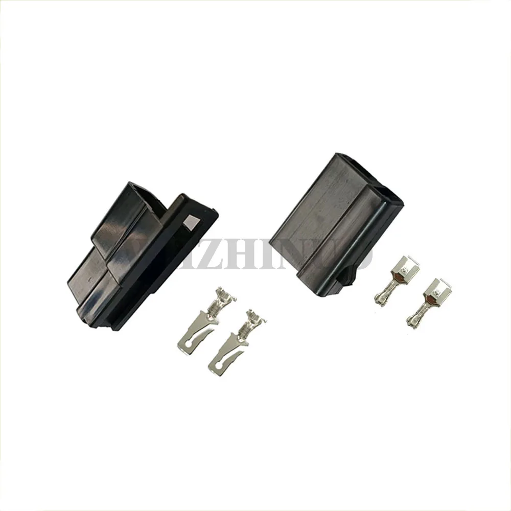 2 Pin 2 Way 2973781 2984883 6.3MM Automobile Electric Weaterproof Wireharness Plug black Male Female Connector