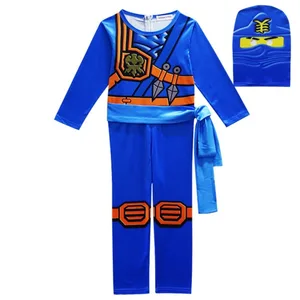 Bacağın ninja cosplay süper kahraman tulum, çocuk, anime, ninja kostüm için süslü elbise parti-karnaval-kostüm-cadılar bayramı çatal ile bir oyuncak En çok satılan 12, güzel bir ninja-no. 11