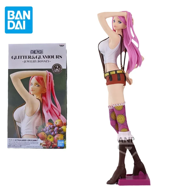 

Bandai Original One Piece Anime Figure Jewelry Bonney Shiny Venus Action Figure Toys for Kids Gift Collectible Model Ornaments