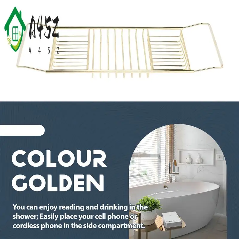 

A45Z-подставка для ванны, многофункциональная телескопическая противоскользящая стойка, подставка для ванной комнаты, держатель для мобильного телефона для ванны