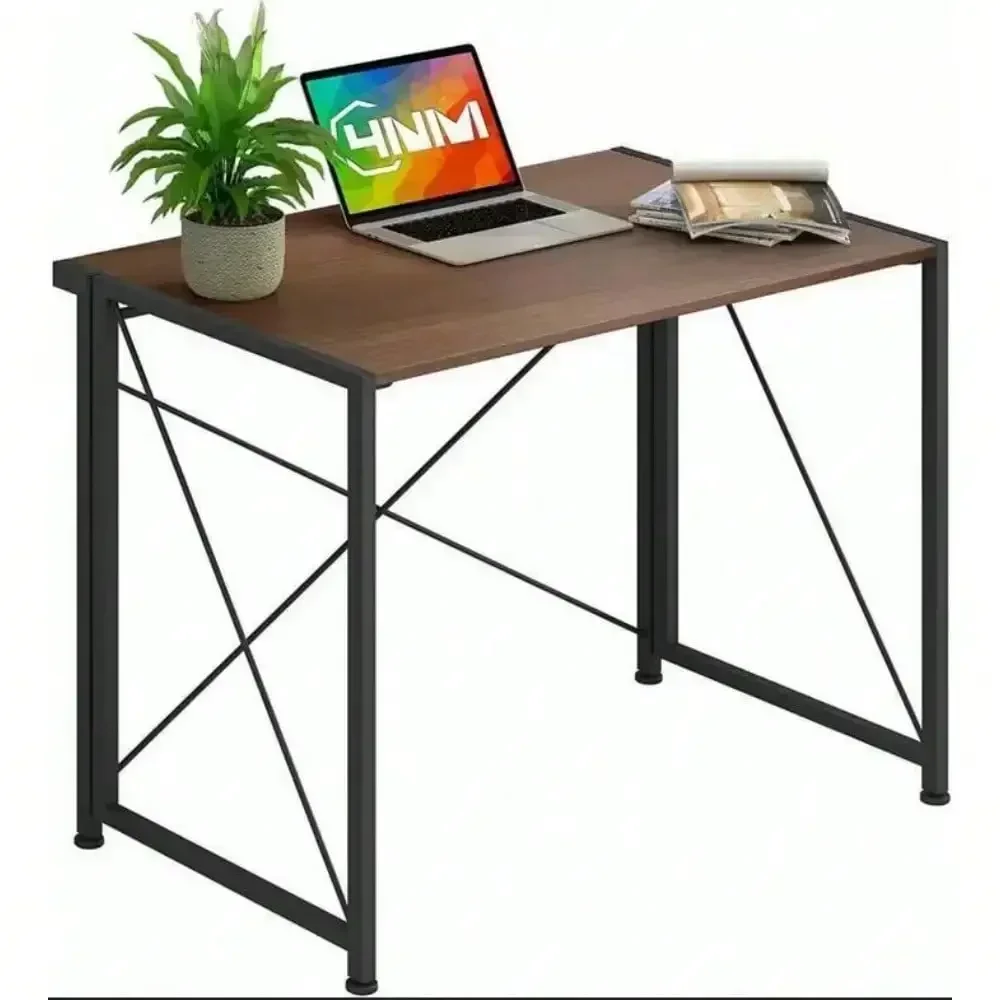 Folding Desk Foldable Computer Desk Table No Assembly Home Office