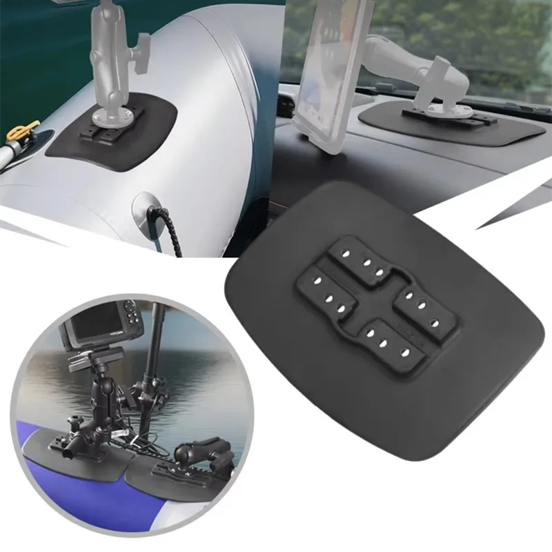 Гибкая клейкая основа с основанием с шаровой головкой 1/1,5 дюйма, подходящая для каяка/весла или надувной лодки