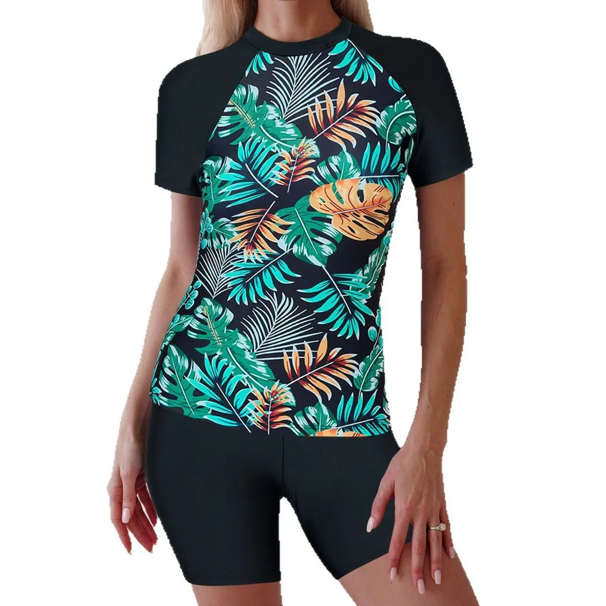 

Новый женский купальник-танкини 2025 года для серфинга, раздельный, из нейлона, с термоэффектом, с чашечками, без стальных вставок.