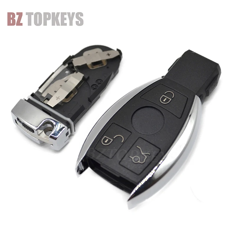 BZTOPKEYS Smart car key blank Shell replace 3button double battery for Mercedes Benz A C E  S CL GL SL CLK SLK  remote key Case