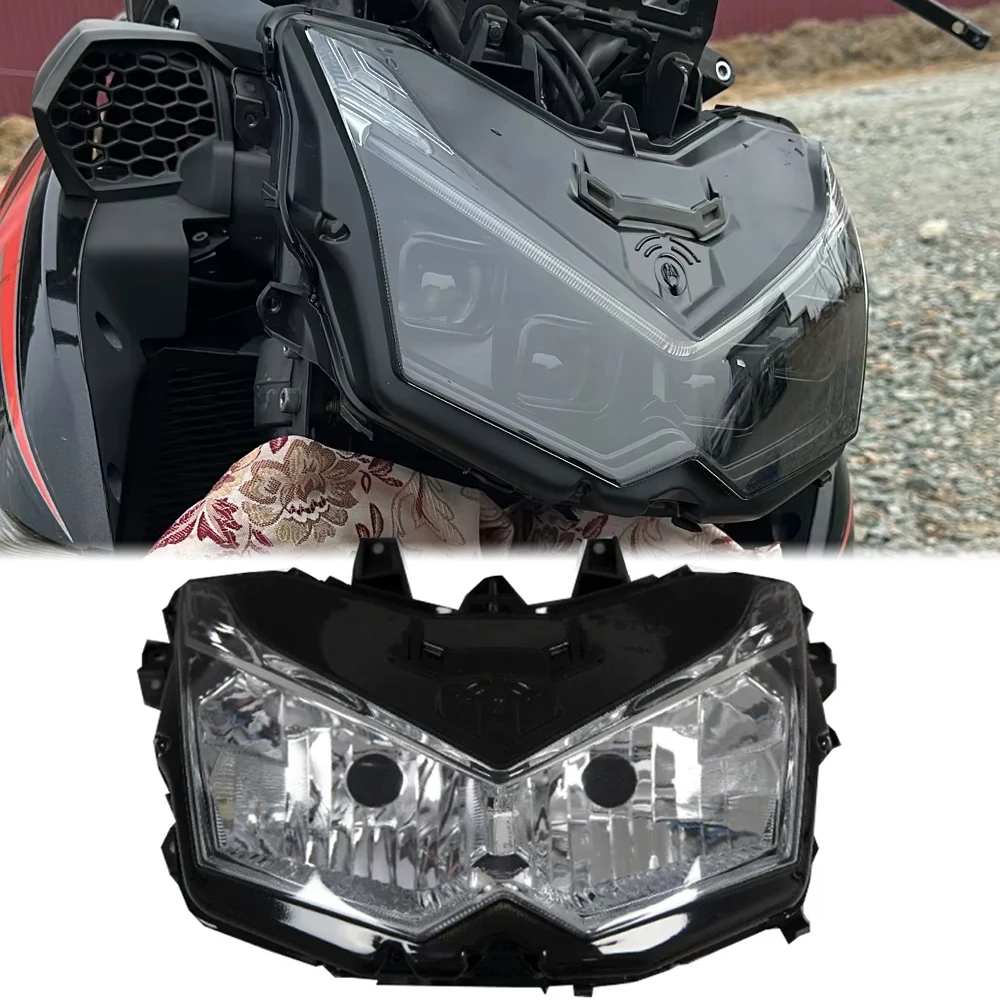 Ensemble de phares avant Z1000, couvercle pour Kawasaki Ninja Z 1000 2010 2011 2012 2013, accessoires de moto, étui d'éclairage