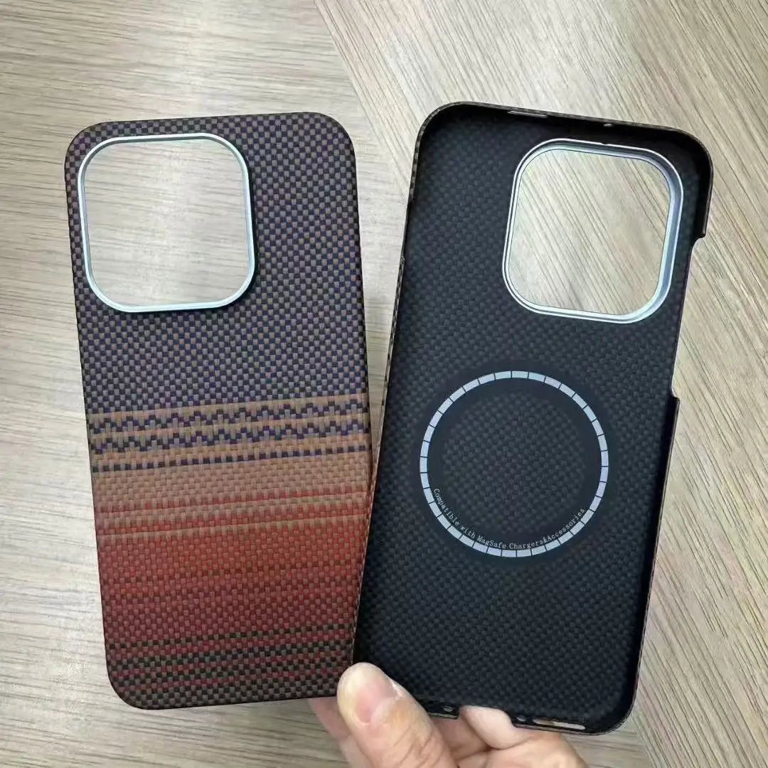 Magnetyczne etui na telefon z włókna aramidowego 600D i włókna węglowego z obsługą MagSafe dla OnePlus 15 Pro 5G Global Oneplus15 256/512 Bumper — zdjęcie produktu 4