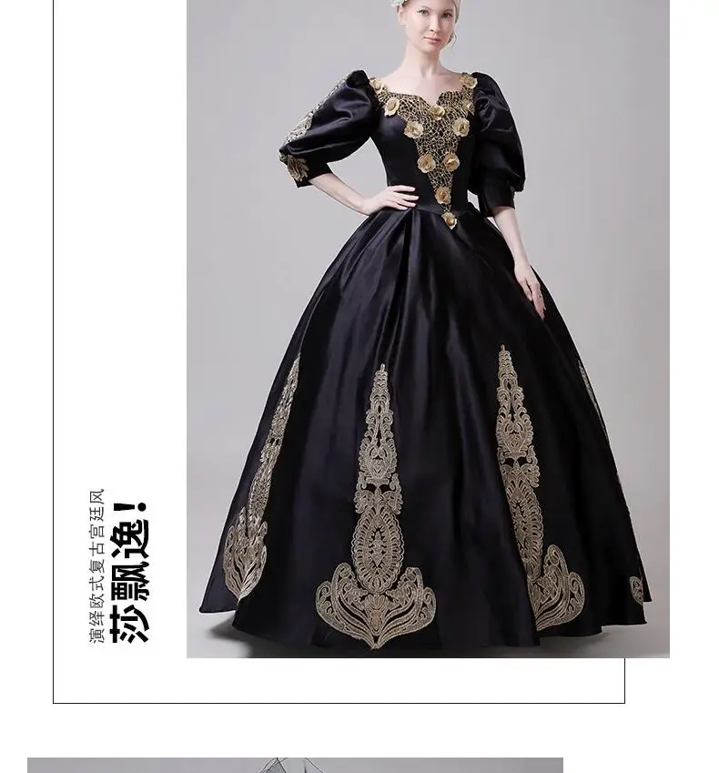 New Women's Costume Stage Wear European Royal Court Clothes Studio Photography