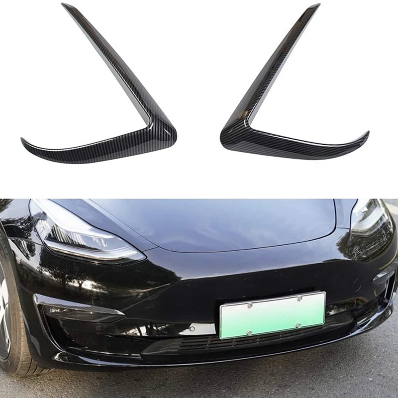 Front Fog Light Trim Cover For Tesla Model 3 2017 2018 2019 2020