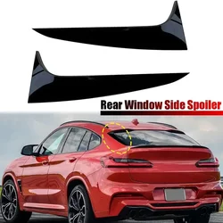 For BMW X4 G02 2019 2020 2021-2023 Car Rear Window Side Spoiler Wing Tail Styling Trim Stickers Auto Accessories Exterior Parts