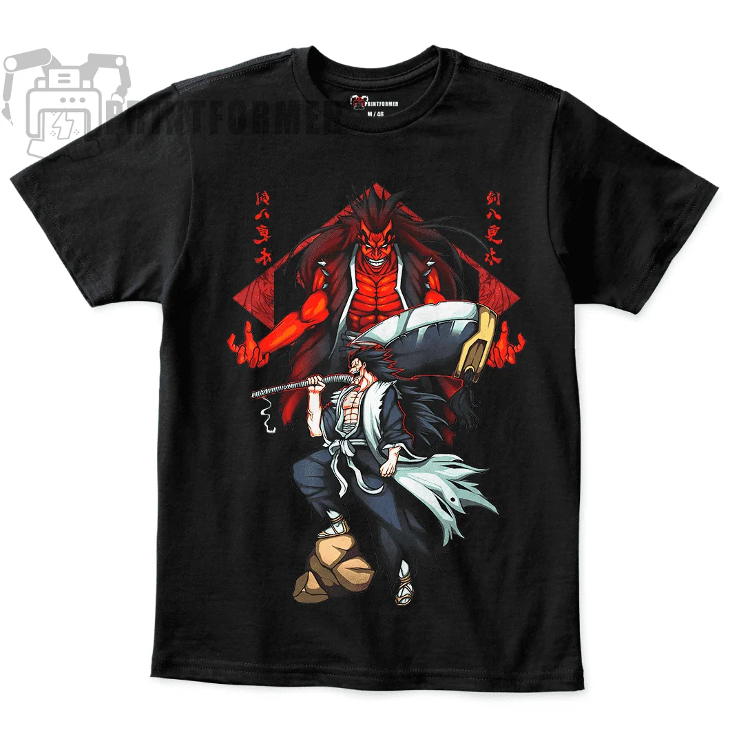 Zaraki Kenpachi T-shirt Bleach Ichigo Bankai Anime Horror Gift Shirt All