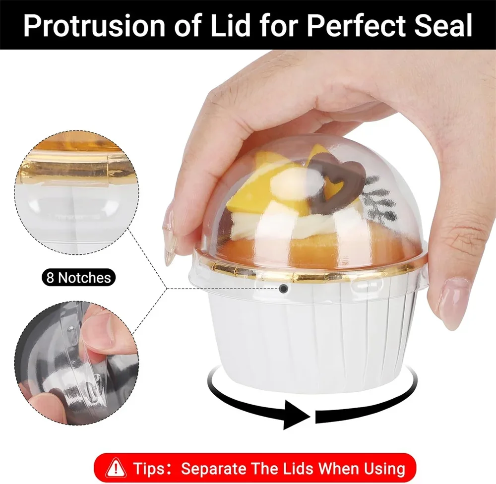 50 قطعة كأس الكعك ورقة مغلفة كب كيك أكواب الخبز حالات الكعك صناديق كعكة كوب DIY بها بنفسك كعكة أدوات الحفلات لوازم المطبخ الخبز #5