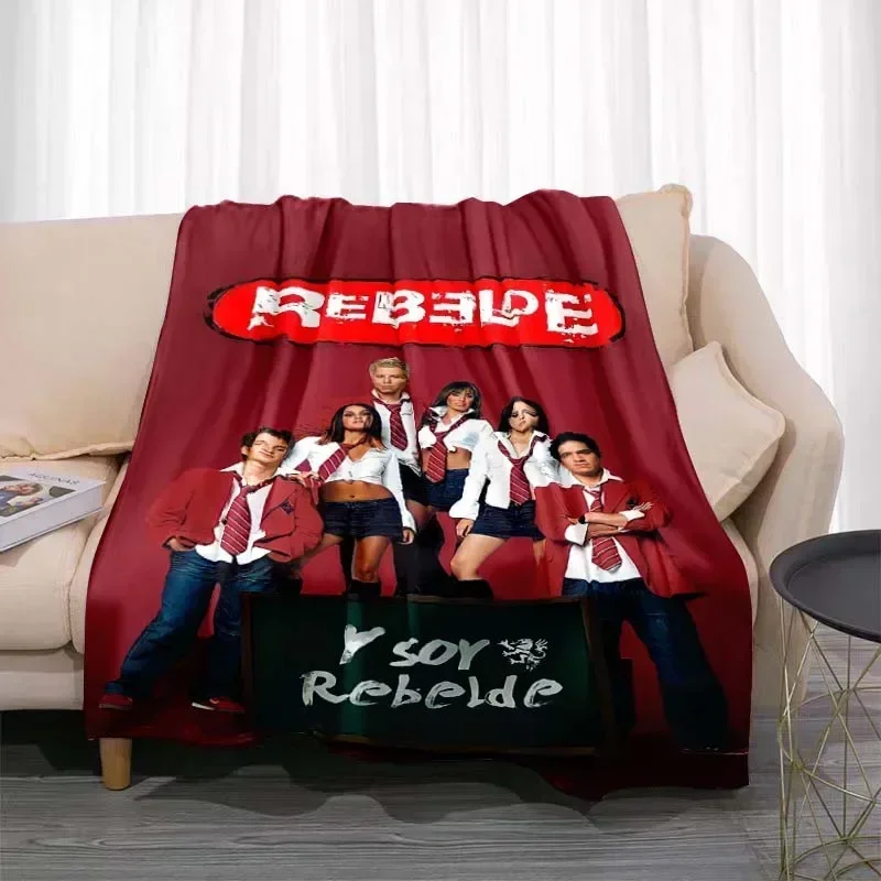 Fashionable Flannel Plush Blanket RBD Rebelde and Shakira Sublimation Soft Warm Blanket Bedroom Sofa Blanket  Blankets for Beds