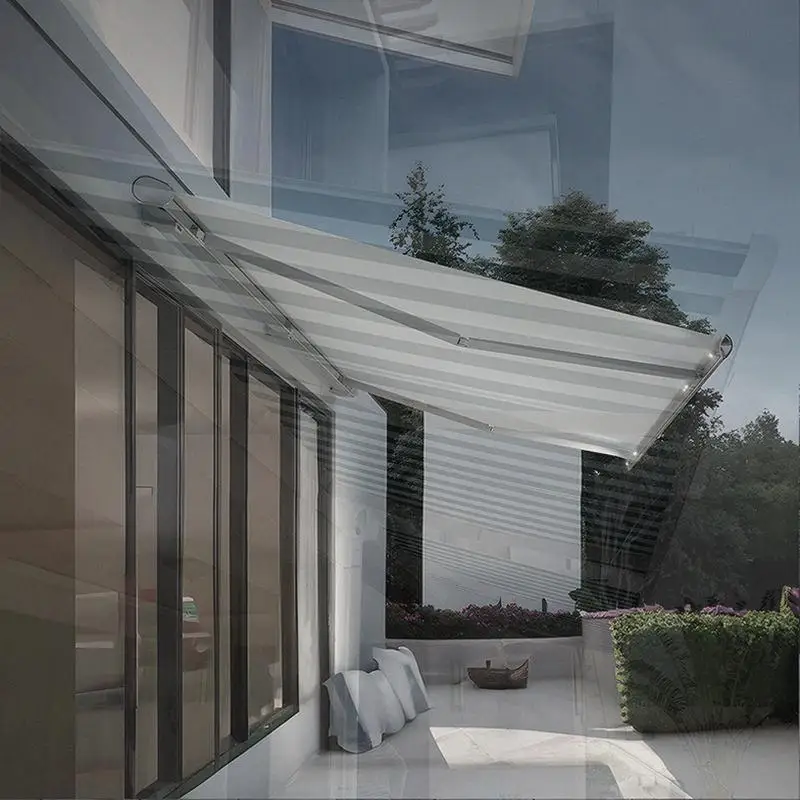 

Motorized Waterproof Retractable Sunshade Outdoor Awning Elegant Aluminum for Terrace Patio Garden Retractable Awning