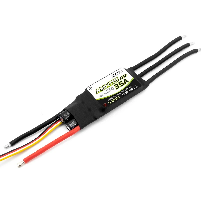 

2 шт. Mantis ZTW Mantis 35A G2 2-4S с канальным фиксированным крылом, бесщеточный ESC