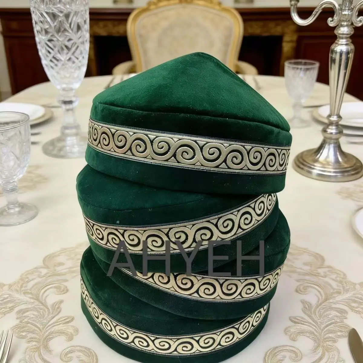 Topi Muslim untuk Pria Pakaian Katun Topi Turki Kufi Islam Kippah Yahudi Dubai Arab Musim Gugur Musim Dingin 03668