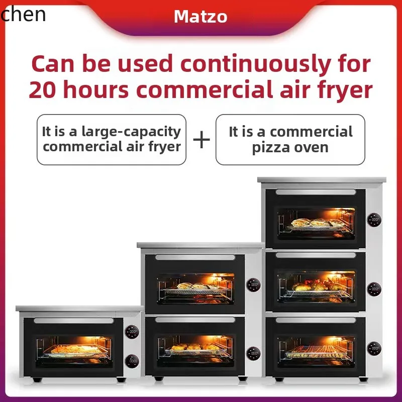 

KX large-capacity air fryer commercial 1-layer 2-layer 3-layer large oven scenic shopping mall catering pizza oven