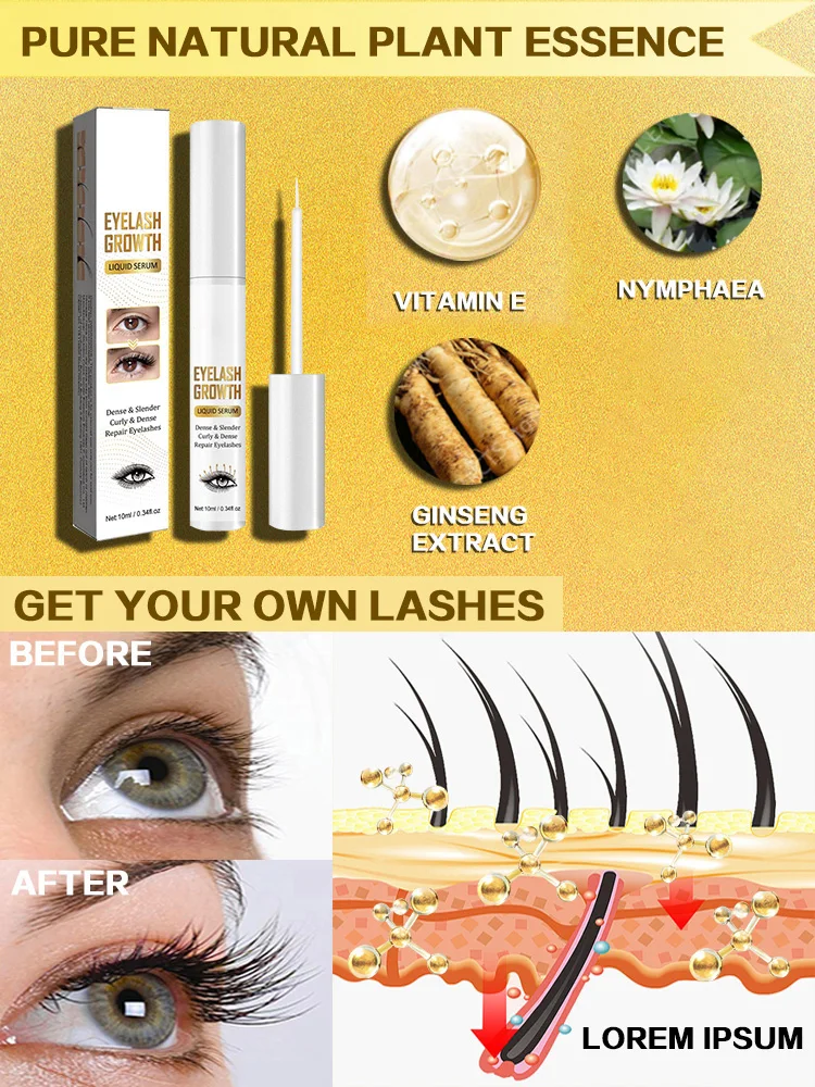 Natuurlijk Wimpergroei Serum Voor Wenkbrauwgroei Verlenging Wimpers Langer Wimpers Wimper Enhancer Product Lash Groei Serum