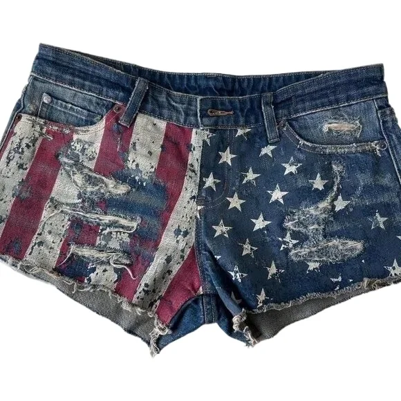 

Streetwear Y2K Fashion Women Rider Motorcycle Hot melt Denim Shorts New High Street Hot Girl Sexy Washed Low Waist Mini Skirts