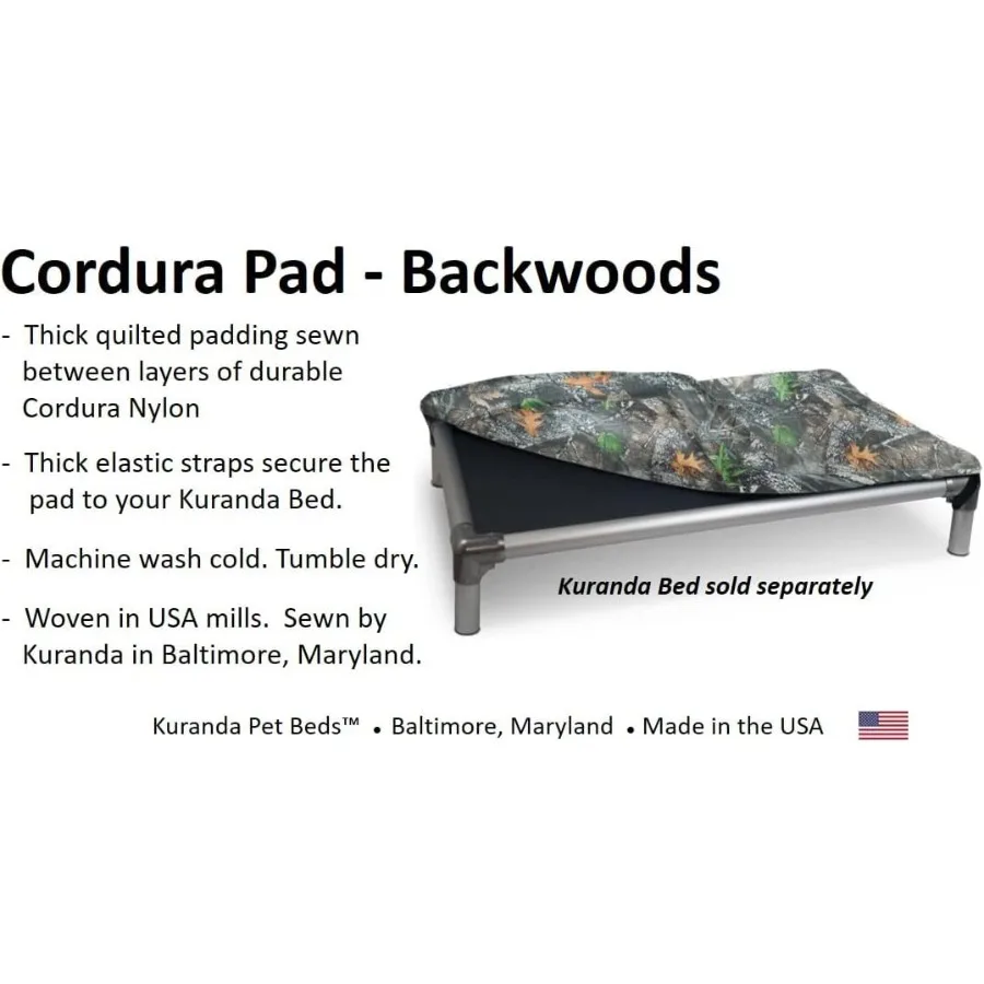 وسادة سرير للكلاب من القماش لتقويم العظام للكلاب ذات السلالات الكبيرة مع نسيج كوردورا متين وحشو مبطن مثالي للاستخدام الخارجي مقاس XLarge #2