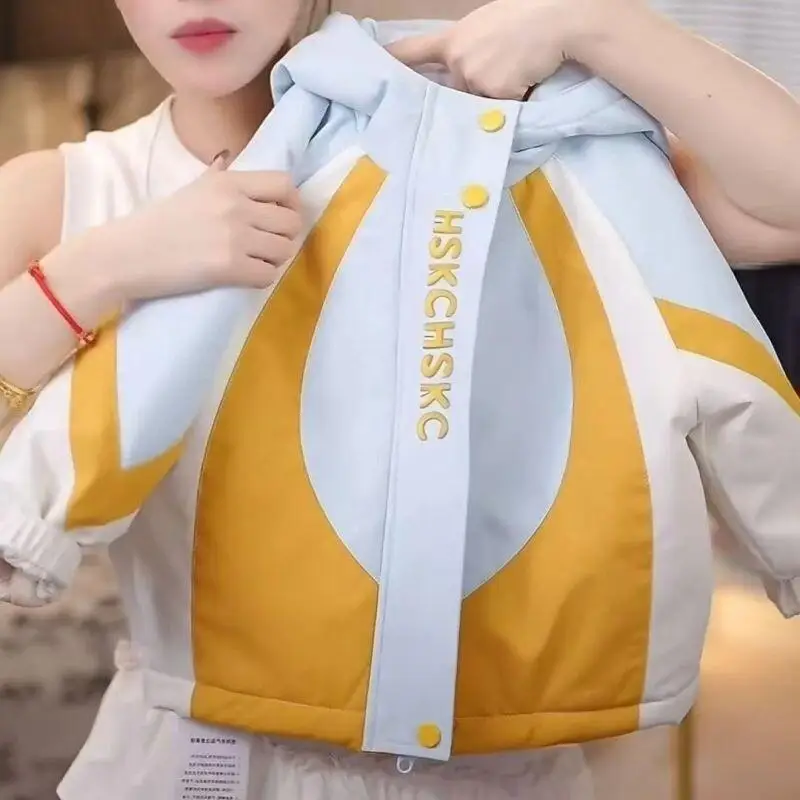 

Осень-зима, кавайная стеганая куртка для мальчиков и девочек, хлопковая теплая утепленная водонепроницаемая куртка, стеганое пальто, домашняя одежда, верхняя одежда, детская одежда