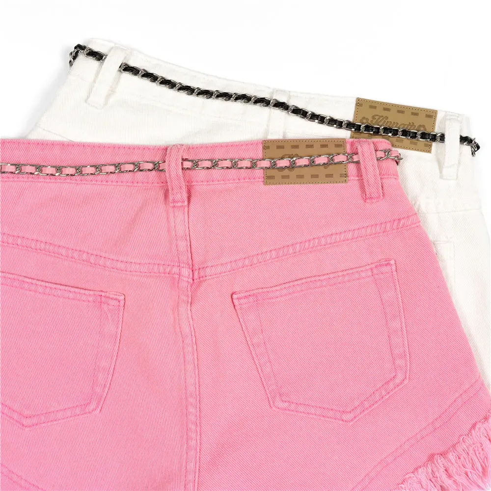 Spring Summer All-match Pocket High Waist Wide Leg Pants Female Casual Korean Tassel Solid Color Zipper Jeans Women Slim Pants