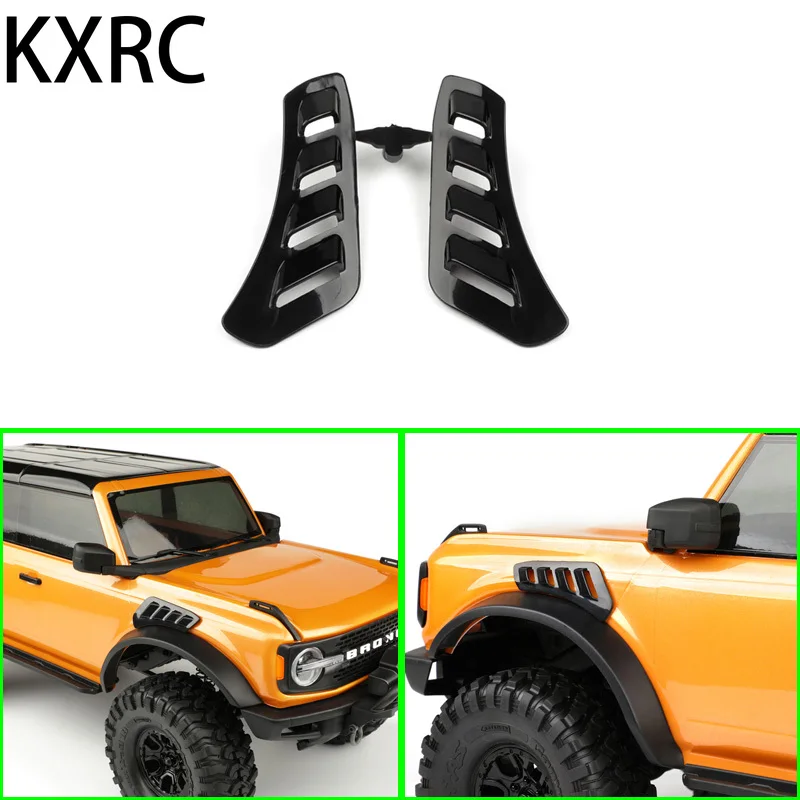 

KXRC RCDream Plastic Simulated Side Radiator Grille Decoration for 1/10 RC Crawler Car Traxxas TRX4 NEW Bronco Upgrade Parts