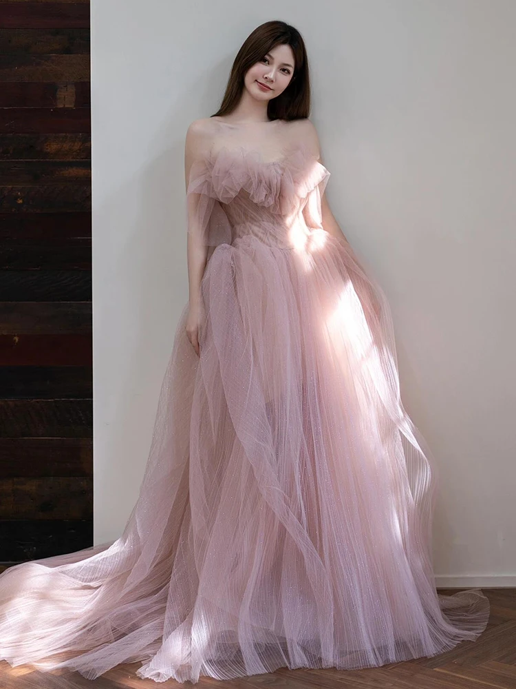 Sweet Sle Bridal Gown Birthday Par aduation Ball Gown Puffy Skirt Polyester Fiber mid Waist Long Dr for Women 8-25 ...