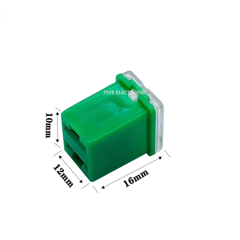 Square Insurance Car Auto Fuse Tube Waterproof Box Holder Short Pin 20A30A40A50A6070A80A90A100A120A