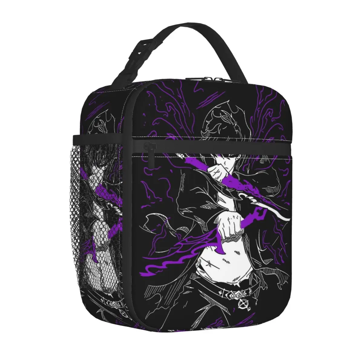 

Fighting Scene Two Swordman Solo Leveling Sung Jinwoo Insulated Lunch Bags Portable Thermal Bag Tote Lunch Box Food Handbags