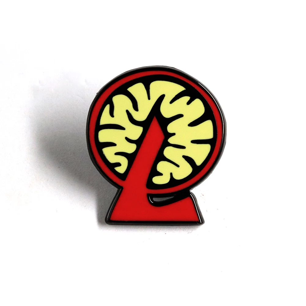 Lobotomy Corporation Tema Emblema Cérebro L Logotipo Broche Jogo Periférico Criativo Cérebro Padrão Esmalte Pin Mochila Decoração Presente
