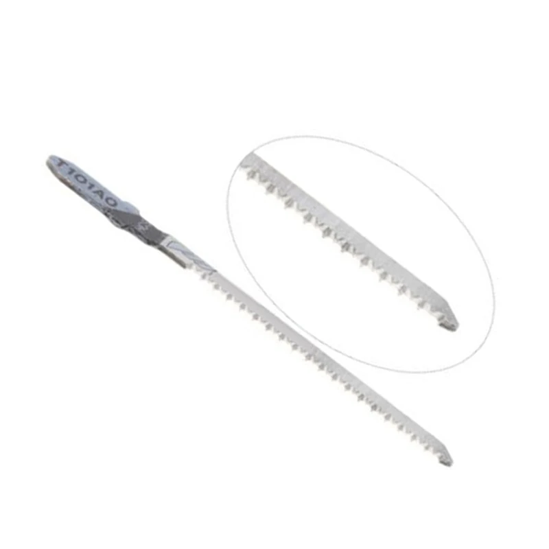 5Pcs Saw ใบมีด T101AO HCS T-Shank ใบมีดสูงคาร์บอนเหล็ก Curve เครื่องมือตัดไม้พลาสติก