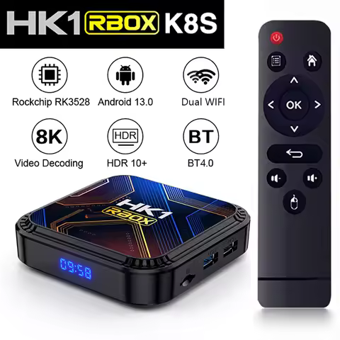 Android 13 Smart TV Box RK3528 Quad Core Cortex A53 Support 8K Video 4K HDR10+ 2.4&amp;5.8G Wifi6 BT4.0 Set Top Box Decode Player
