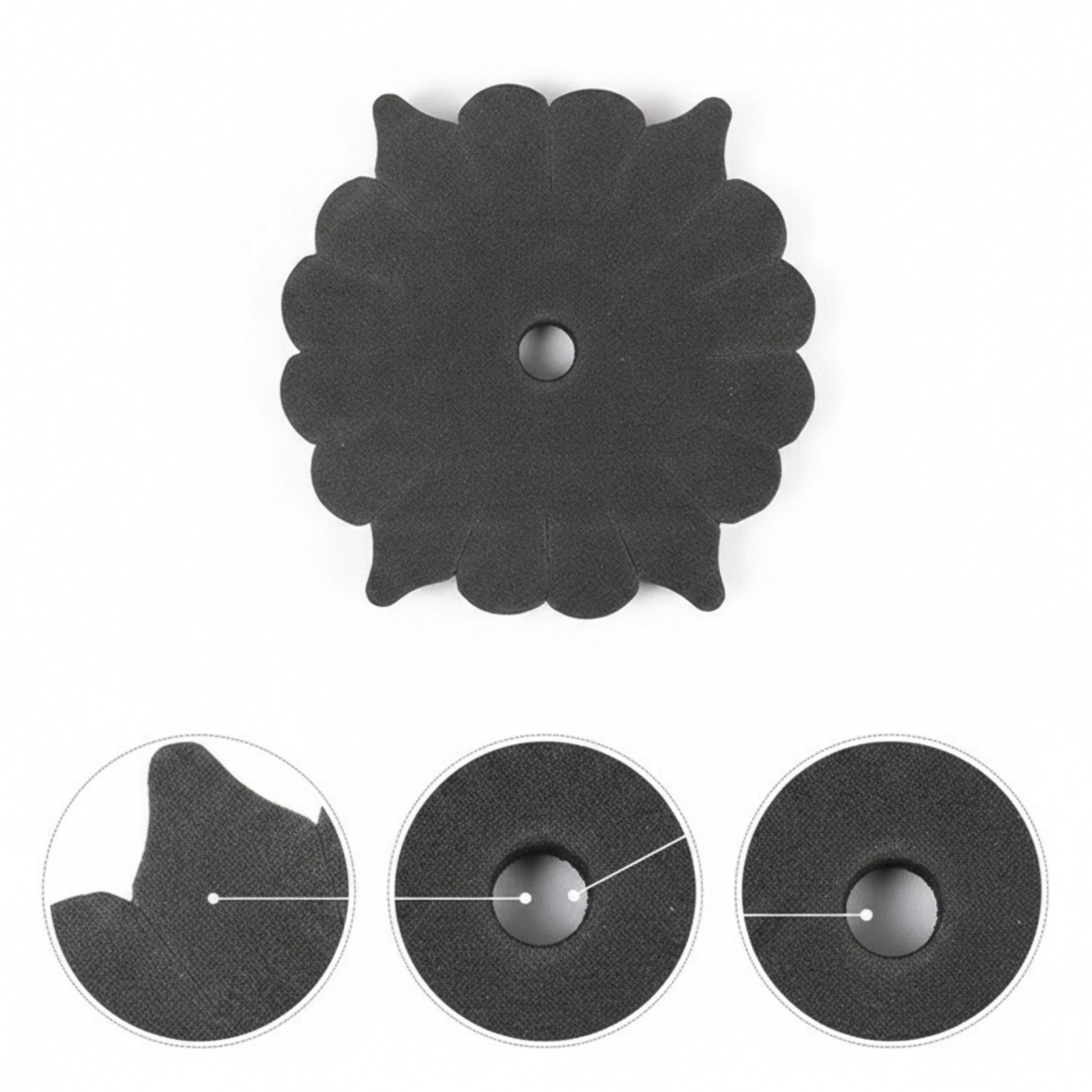 2 Pieces Fly Tying Insert High-Density Foam Disc with Central Hole Organizer Dense for Anglers