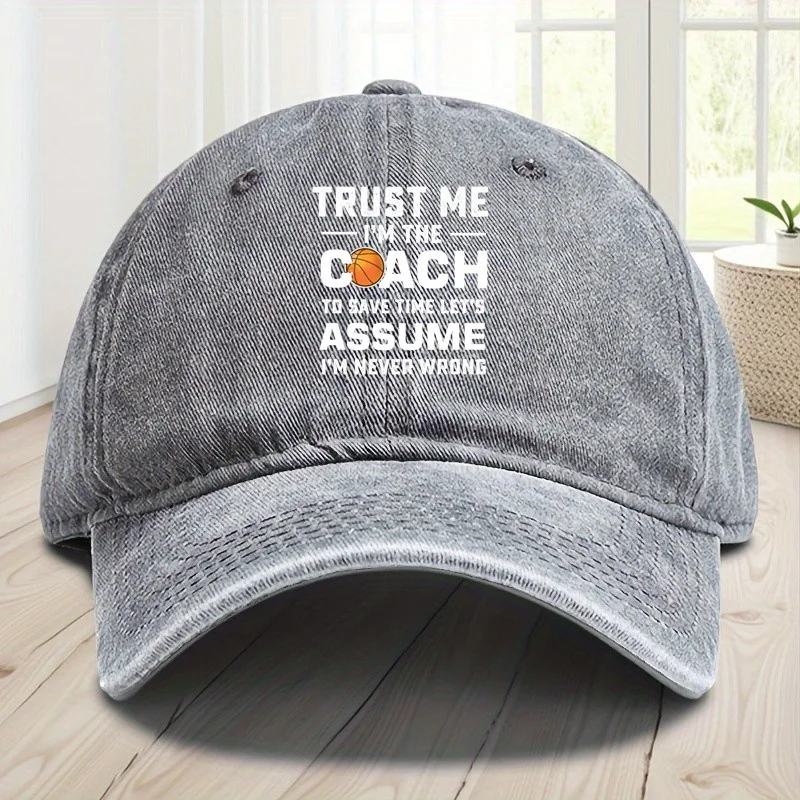 قبعة بيسبول عصرية لمدرب كرة السلة على اليمين دائمًا، قبعة بيسبول كلاسيكية للرجال والنساء لصيد الأسماك والسفر في الهواء الطلق