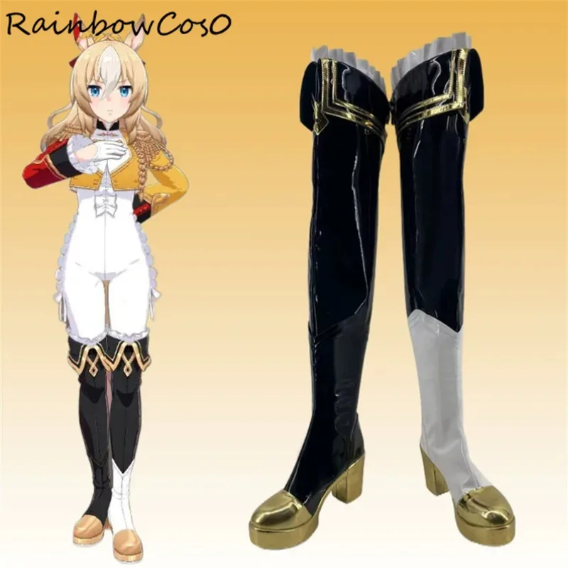 

Chevalier fidele Umamusume Pretty Derby Обувь для косплея Сапоги Игра Аниме Хэллоуин RainbowCos0 W4307