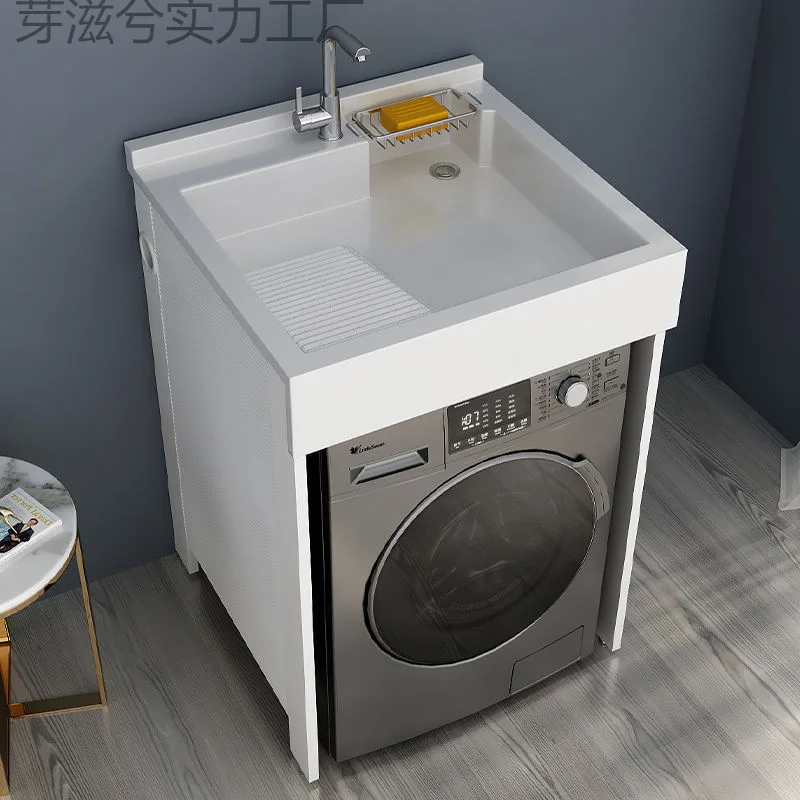 

Balcony laundry cabinet combined basin laundry sink roller laundry significant other cabinet toilet bathroom cabinet