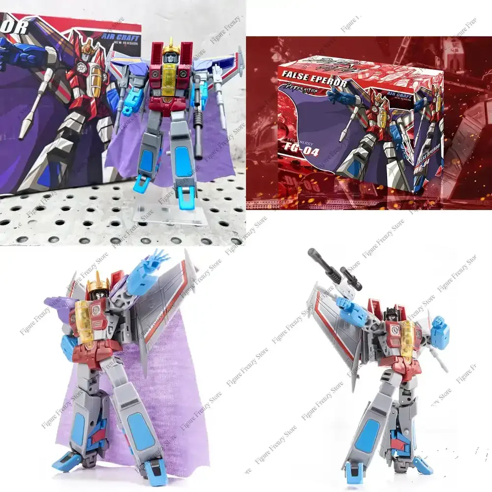 

Special Offer for JINBAO Transformation FG-04 12CM Starscream False Emperor Air Craft Action Figure with Stand Cape and Crown